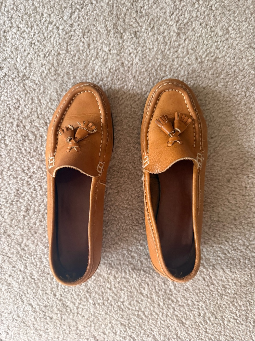 Vintage Loafers with Tassel Detail